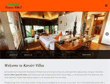 Tablet Screenshot of korsirivillas.com